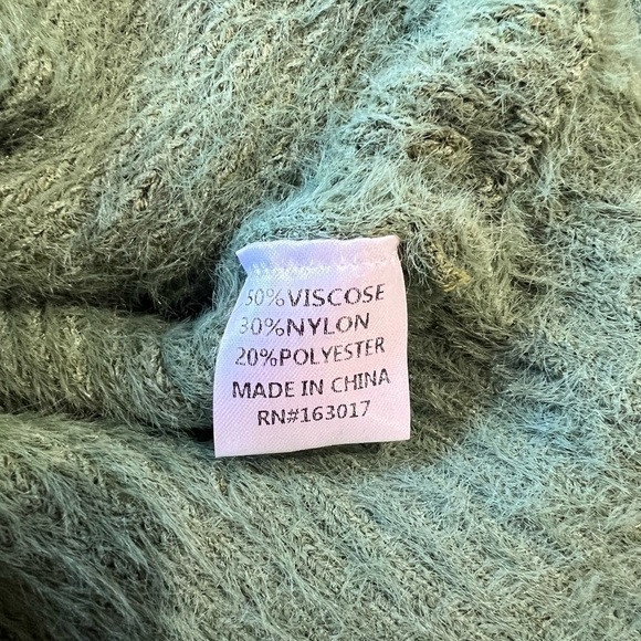 Princess Polly Green Winslow Fuzzy Soft Tie Front Jumper Sweater XS Small - Picture 8 of 11